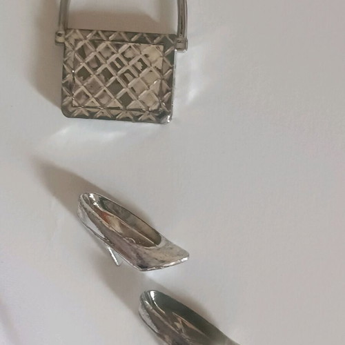 Barbie clothing set used with silver accessories