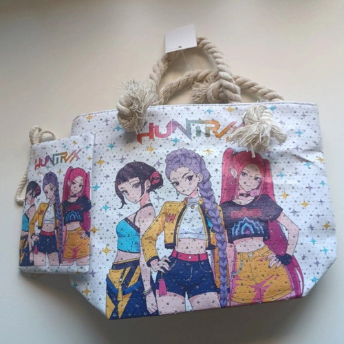 K-pop Demon Hunters beach bag new, colorful handheld