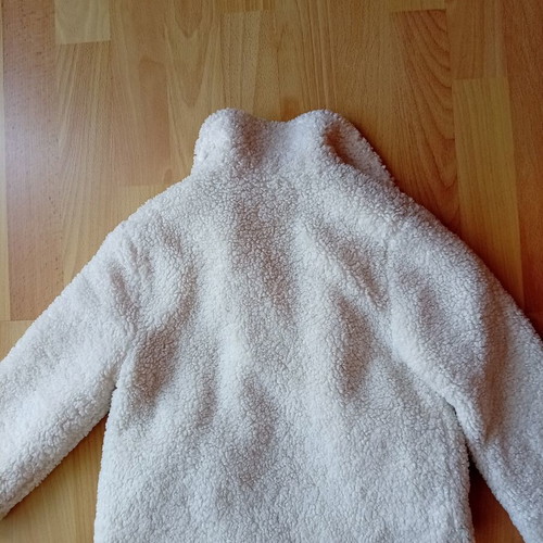 Marks & Spencer Girls' Bouclé Jacket 5 Years 110 cm Like New White