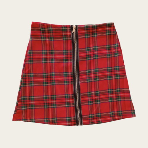 Red checkered skirt (M)