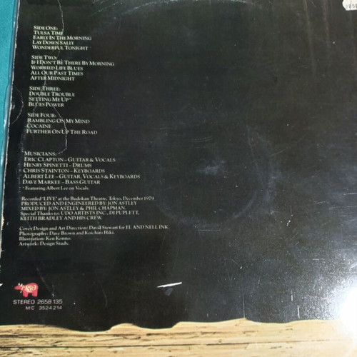 Eric Clapton Just One Night vinyl like new