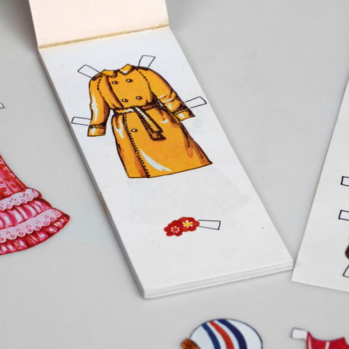 Vintage Paper Doll Mini Mannequin craft set used, 1980s