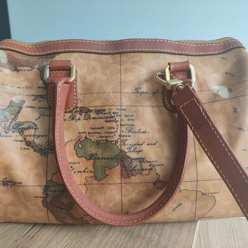 Alviero Martini 1a Classe Boston Small handbag used with geographic print