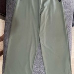 Olive green trousers new with decorative buttons, size L