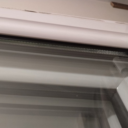 Aluminum window frames like new, set of 2 white balcony doors