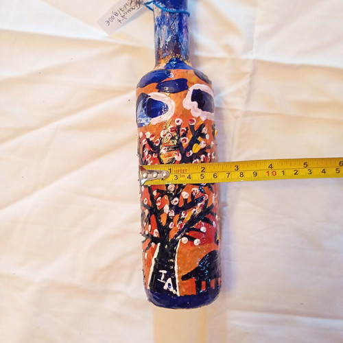 Physis Ioanart Handmade Glass Bottle New