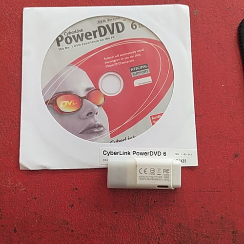 CyberLink PowerDVD 6 installation disc like new with CD key