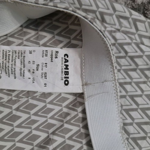 Cambio women's casual pants beige white used