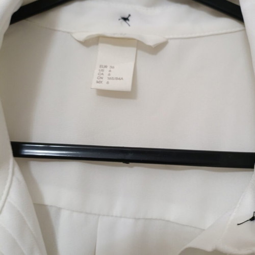 H&M White Women's Shirt Size 36 Like New