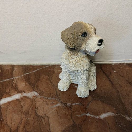 Decorative dog figurine like new, height 6.7 cm