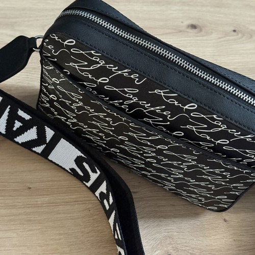 Karl Lagerfeld bag new, black and white