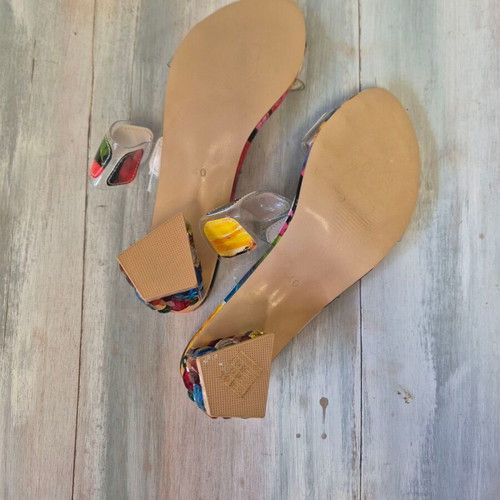 Sandals with colorful stones and transparent details size 40 new
