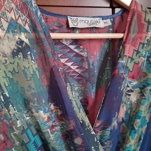 Moutaki dress multicolored like new, size M/L