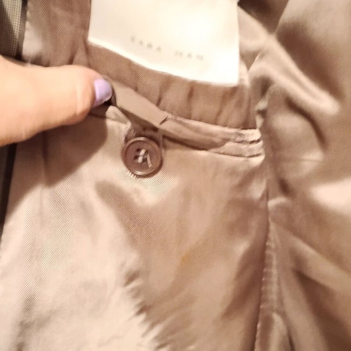 Zara Man men's suit gray like new, size 46