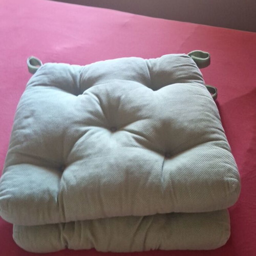 Chair cushions used, set of 3, 35-40 cm width