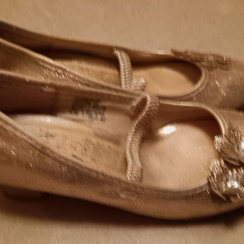 Gold shoes used size 27.5 (US 10)