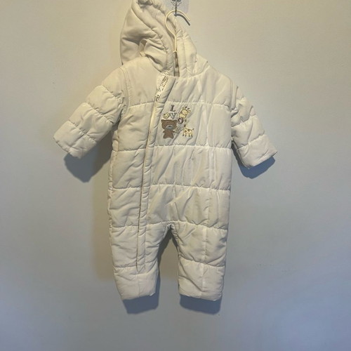 Baby jumpsuit like new, white, 3-6 months