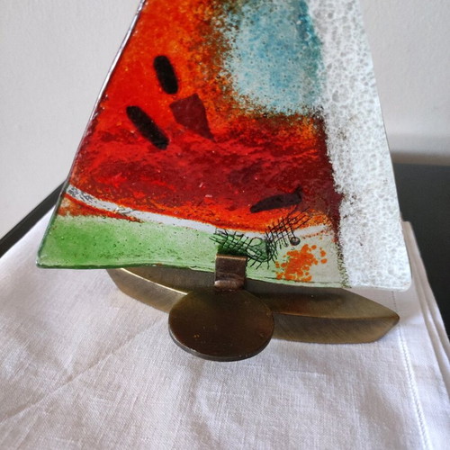Eratini Handmade Lantern from Cast Glass like New