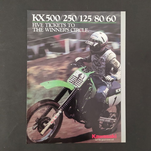 Kawasaki KX 1983 promotional brochure like new