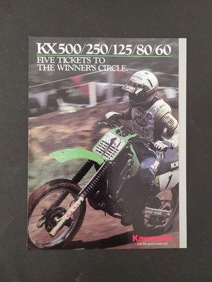 Kawasaki KX 1983 promotional brochure like new