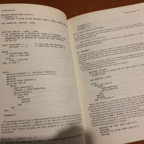 Pascal for Students book used, 1983, R Kemp