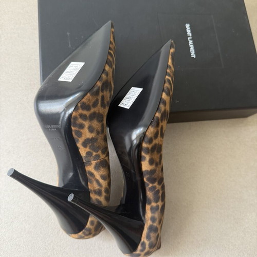 Saint Laurent Kiki Leopard Suede Pumps New