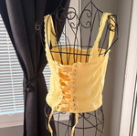Summer top, yellow, size M
