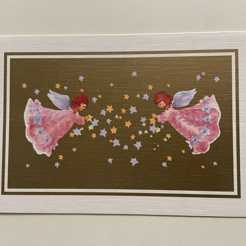 Christmas cards new, 8 designs painted with mouth