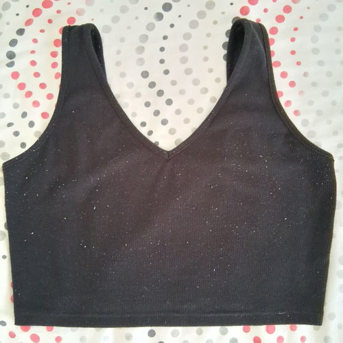 Vintage crop top black size L like new