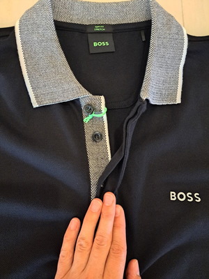 Ανδρικό T-shirt Boss XL σαν καινούργιο, μαύρο και γκρι