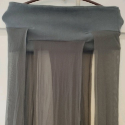 Ioanna Kourbela neck scarf with long fabrics like new, gray