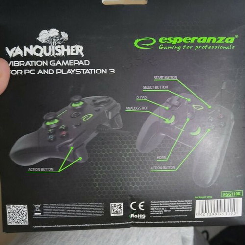 Esperanza GX550 Vanquisher gaming controller for PC and PlayStation 3 new