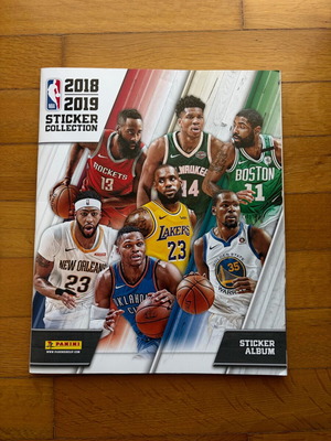 Άλμπουμ αυτοκόλλητων Panini NBA 2018-2019 σαν καινούργιο, πλήρες