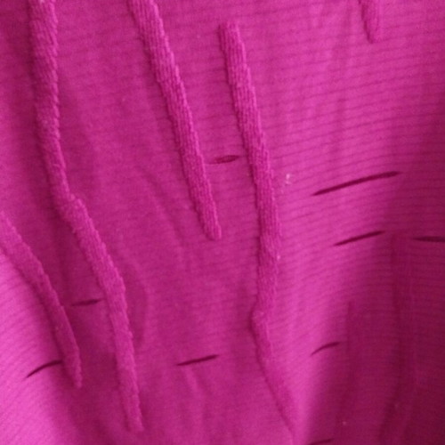 Fuchsia blouse XL long sleeves perforated like new