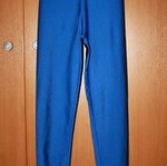 Blue shiny high-waisted leggings new, size S