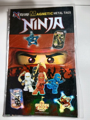 Ninga tags used, 67 pieces with storage album
