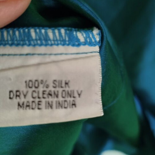 Silk shirt French Connection size S like new, petrol color