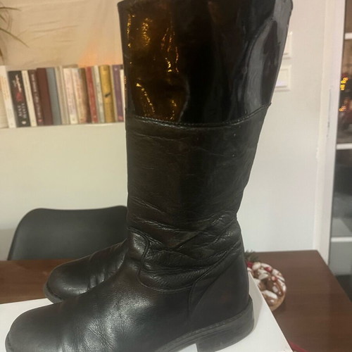 Lapin Leather Girls' Boots Used Black Size 32