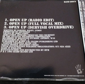 Leftfield & Lydon - Open Up cd single