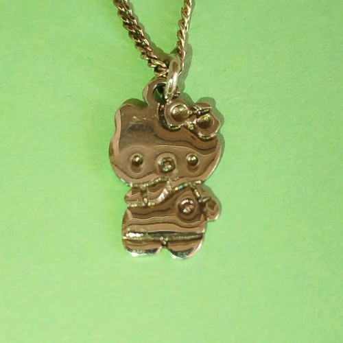 Silver Hello Kitty 925 children's necklace like new with 39 cm chain