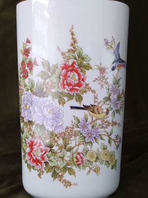 Vintage Masse Bavaria porcelain vase with handmade painting like new