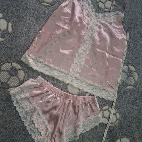 Women's pajama set M, pink apple color