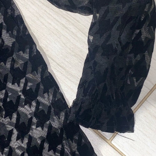 Zara transparent shirt like new, black