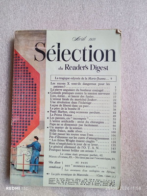 Sélection du Reader's Digest περιοδικό μεταχειρισμένο, τεύχος Απριλίου 1958
