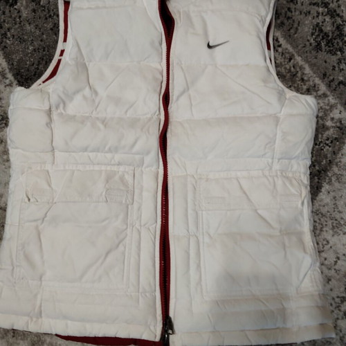 Nike reversible winter vest like new, red and white