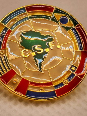 Collectible CONMEBOL pin like new