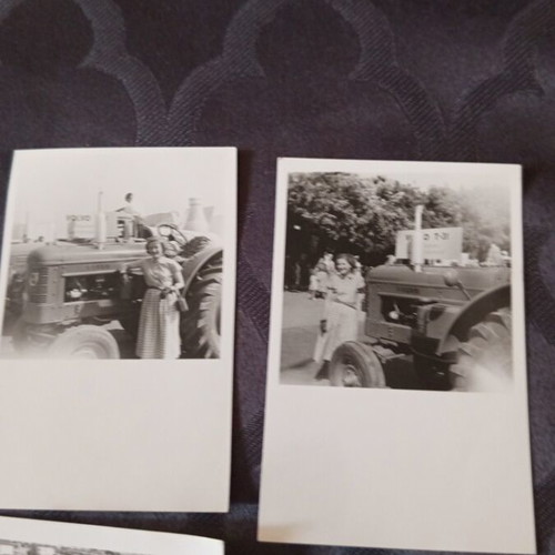 Old photos used, set of six with trains, trams, and tractors