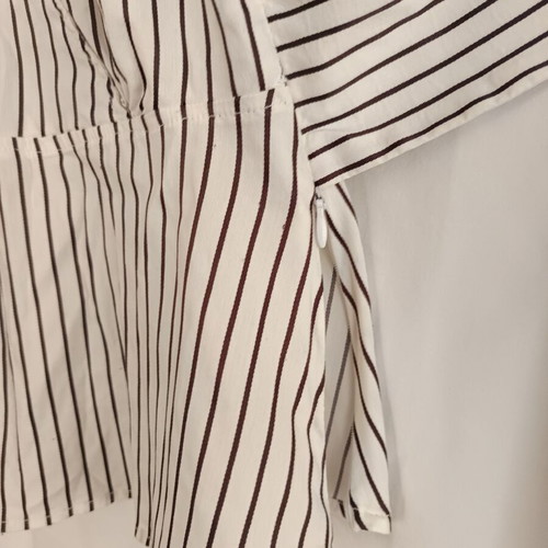 ZARA Striped Shirt With Waist Belt Like New