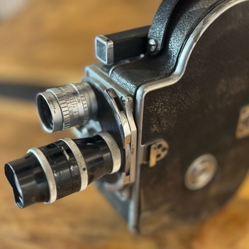 Bolex Paillard H16 16mm film camera used with 3 lenses
