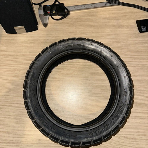 Kukirin G2 tire used with hole